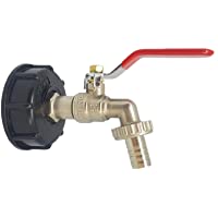 Adaptador de grifo para tanque IBC- tanque de almacenamiento de agua 1-2&quot-Acople de manguera Aceite Combustible Agua…